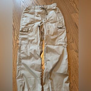 Hollister Tan Adjustable Baggy Pants
